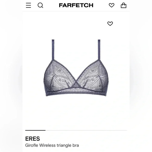 NWT ERES GIROFLE BRA in ocean blue size US32B French 85B - Picture 9 of 11